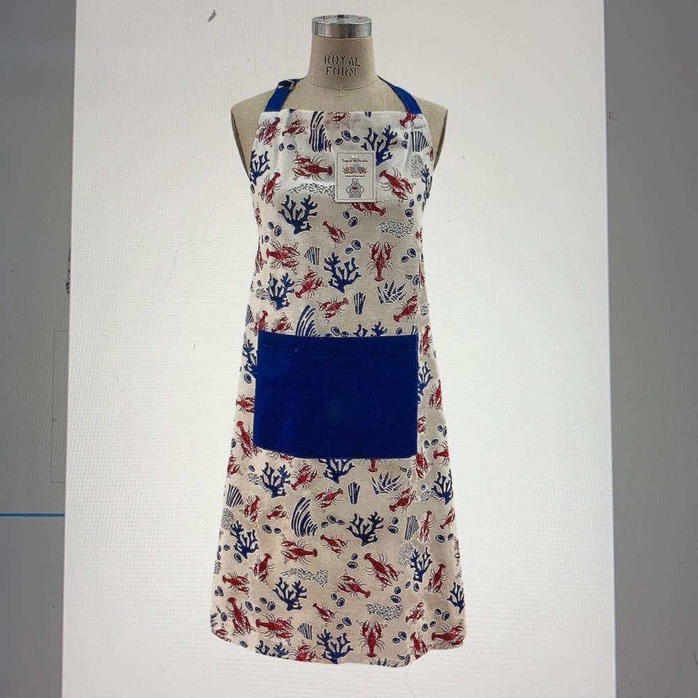 Mod Lifestyles Lobster print apron NWT